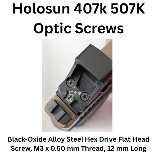 Holosun 407K 507K Red Dot Optics Screws