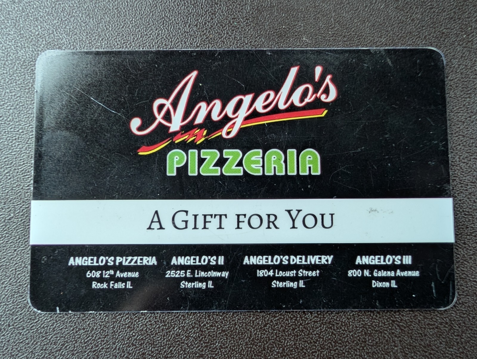 $125 Angelos Pizzeria Gift Card Illinois