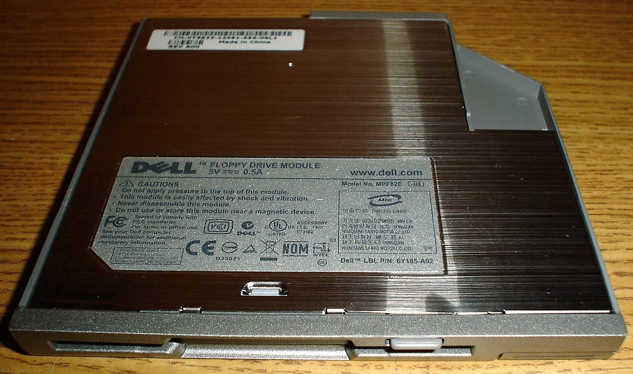 Dell Floppy Disk Drive Module Model MPF82E P/N 6Y185-A02