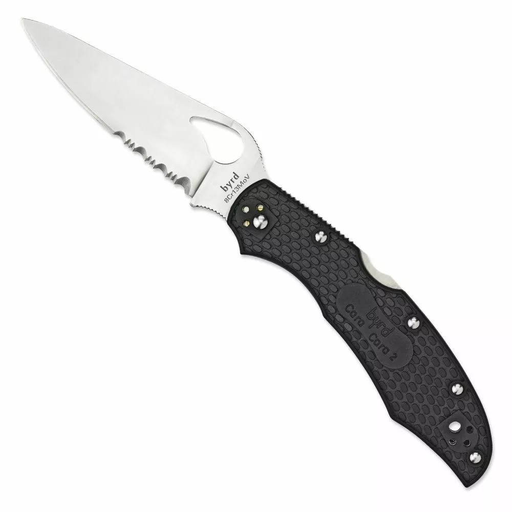 Spyderco Byrd Cara Cara 2 Knife 3.75" Stainless Steel and FRN Handle BY03PSBK2