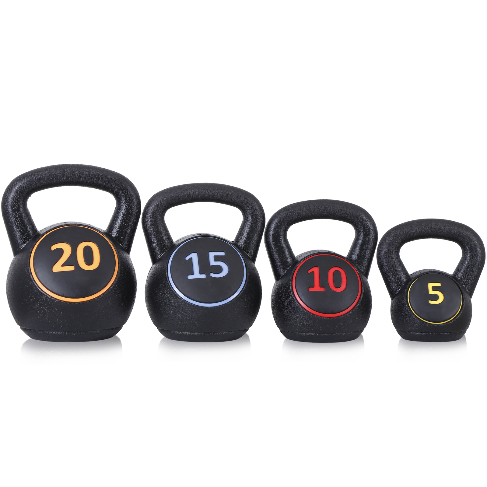 4PCS Kettlebell Weights Set with Tray for Training Home ExerciseFitness Workout
