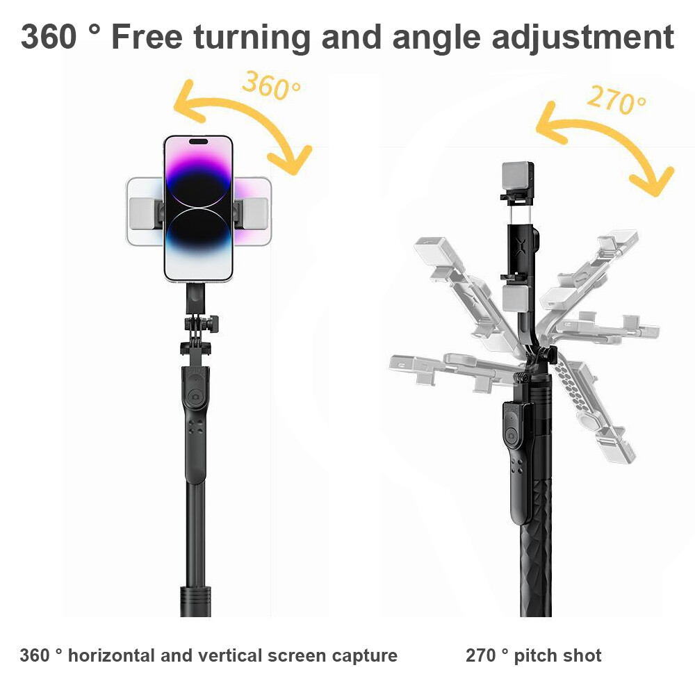Portable 68" Wireless Remote Selfie Stick Tripod Phone Stand For iPhone Camera