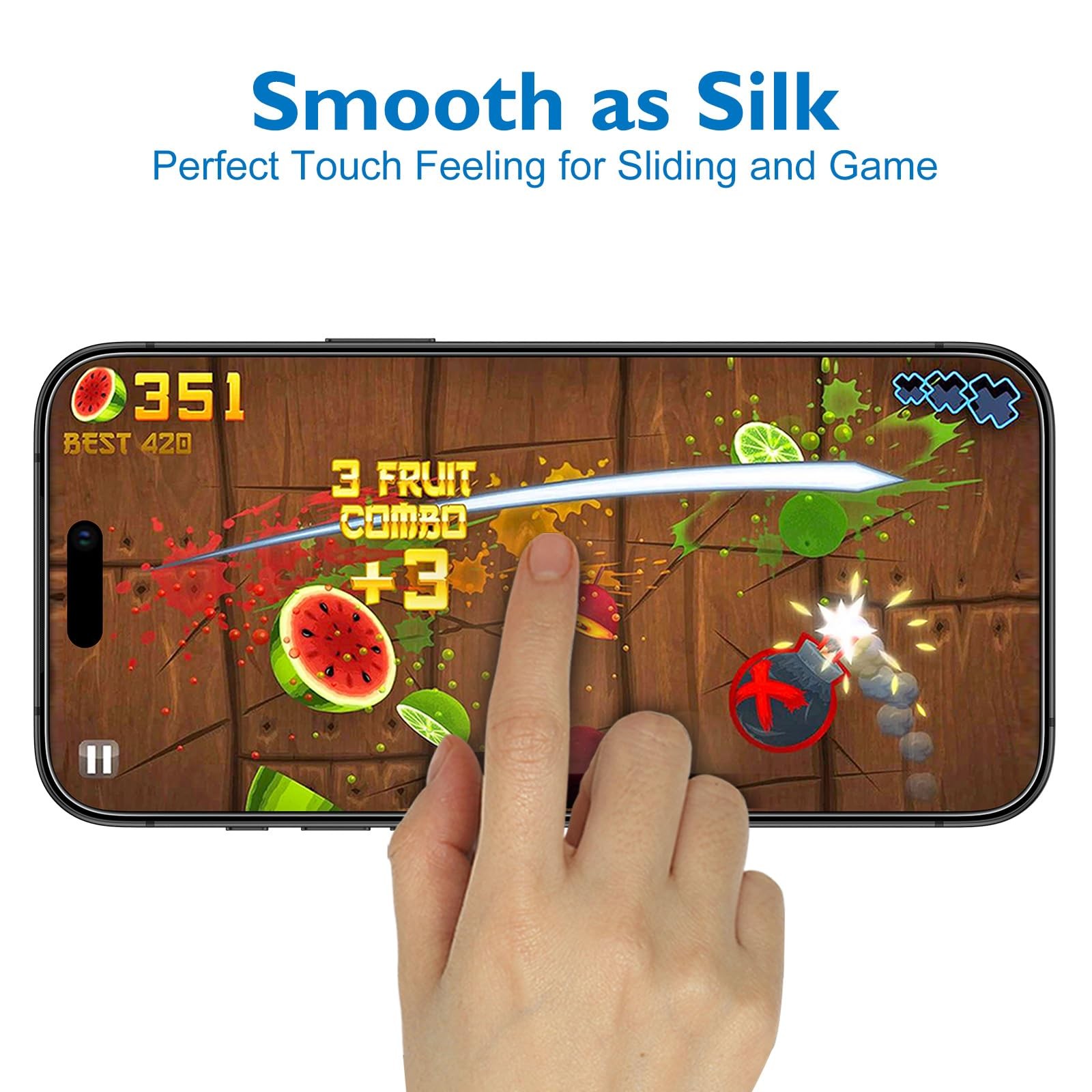 Mothca Matte Glass Screen Protector for iPhone 17 17 Pro Max-6.9 Inch