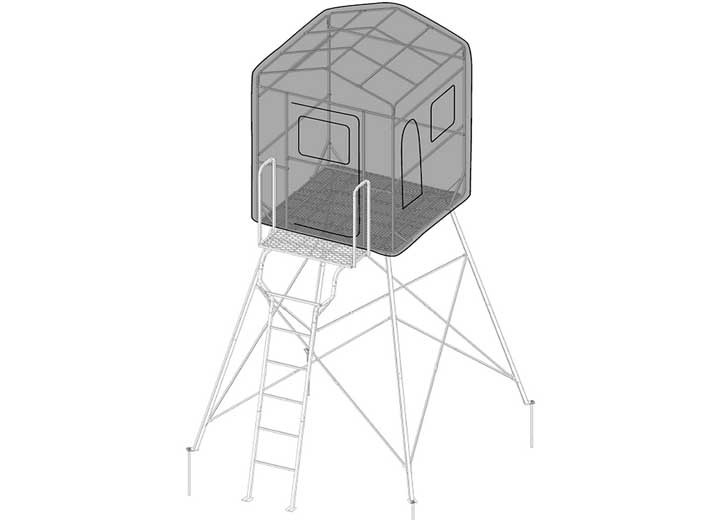 Trophy Treestands TT809 Firetower Pod Stand 15.6' Tower/Quadpod