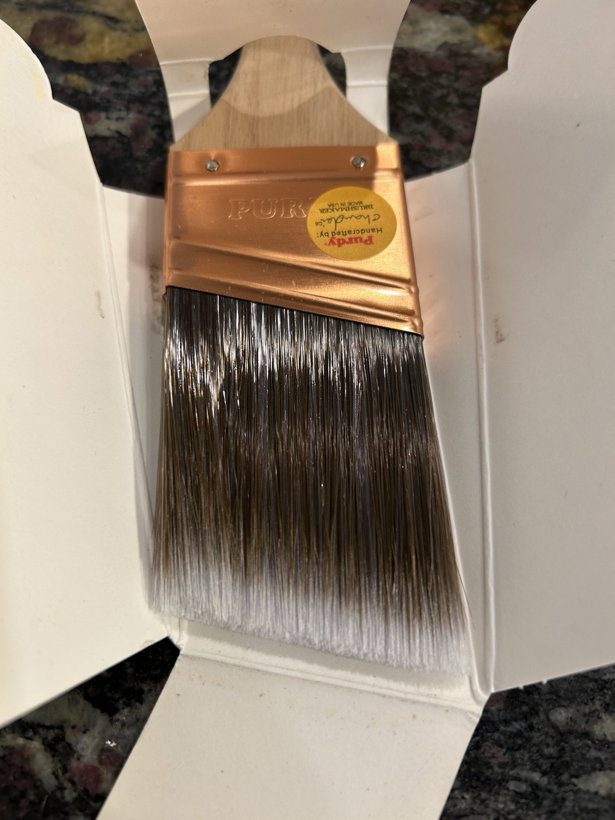 Purdy Elasco Flat 3" & 2" Dale Angle Edge Paint Brush Lot -Nylon/Polyester - NEW