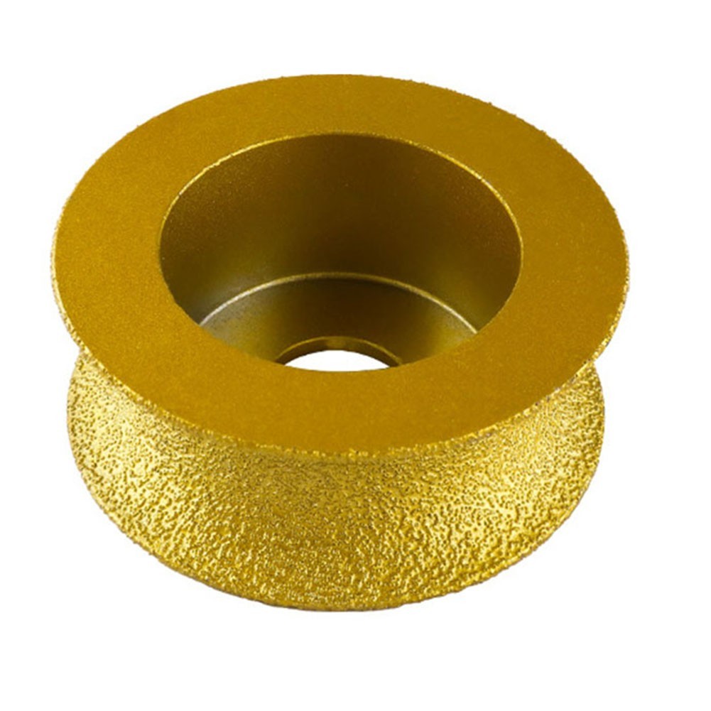 74 x 20mm Dry Vacuum Brazed Profile Grinding Disc Wheel Bullnose Edge Abrasive