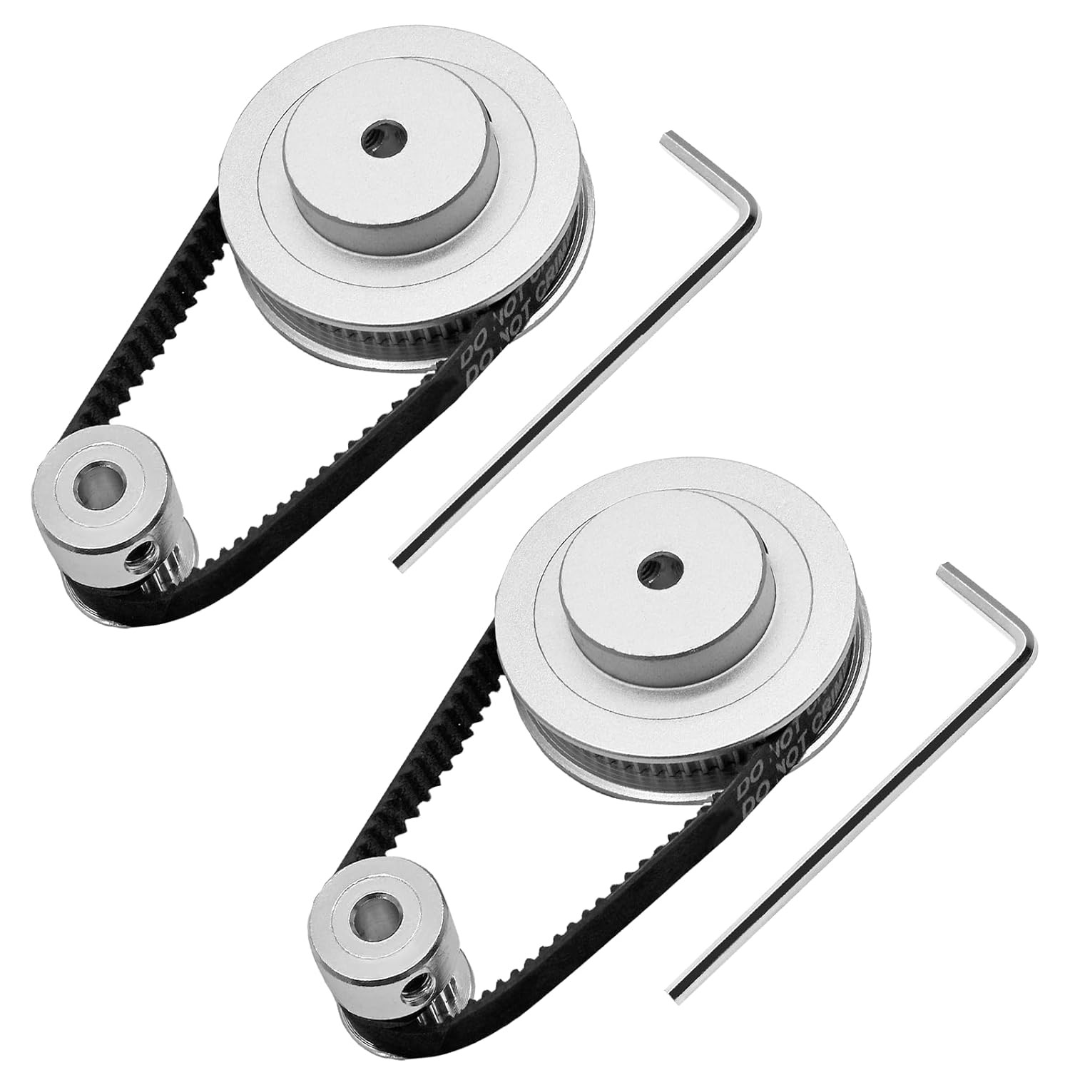 2 Kit GT2 Synchronous Wheel Featuring 20&60 Teeth, 5mm Bore, Aluminum Timing Pul