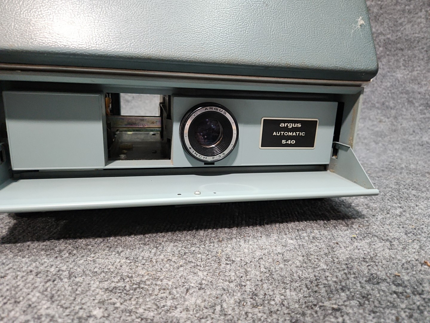 Argus 540 Slide Projector Vintage 1950s Tech Green Automatic
