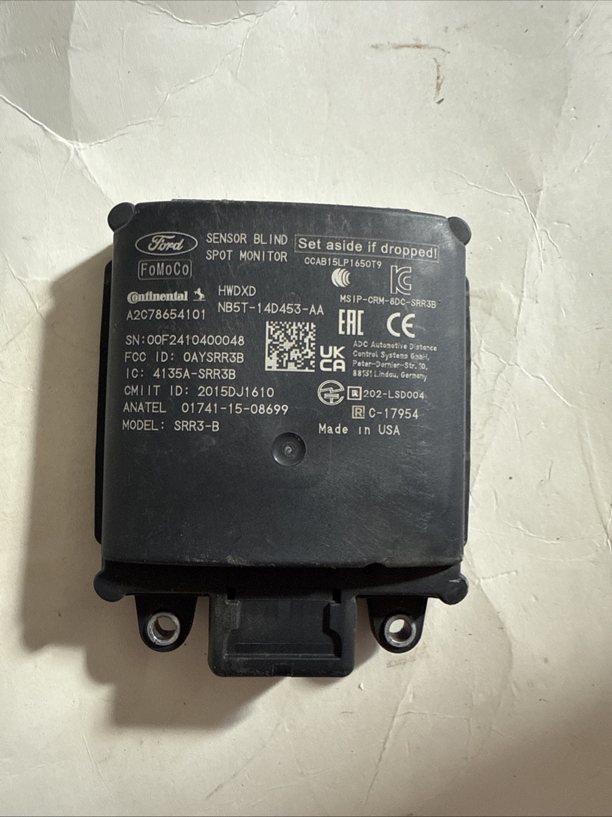 2023 2024 Ford Explorer blind spot sensor radar PART#NB5T-14D453-AA OEM
