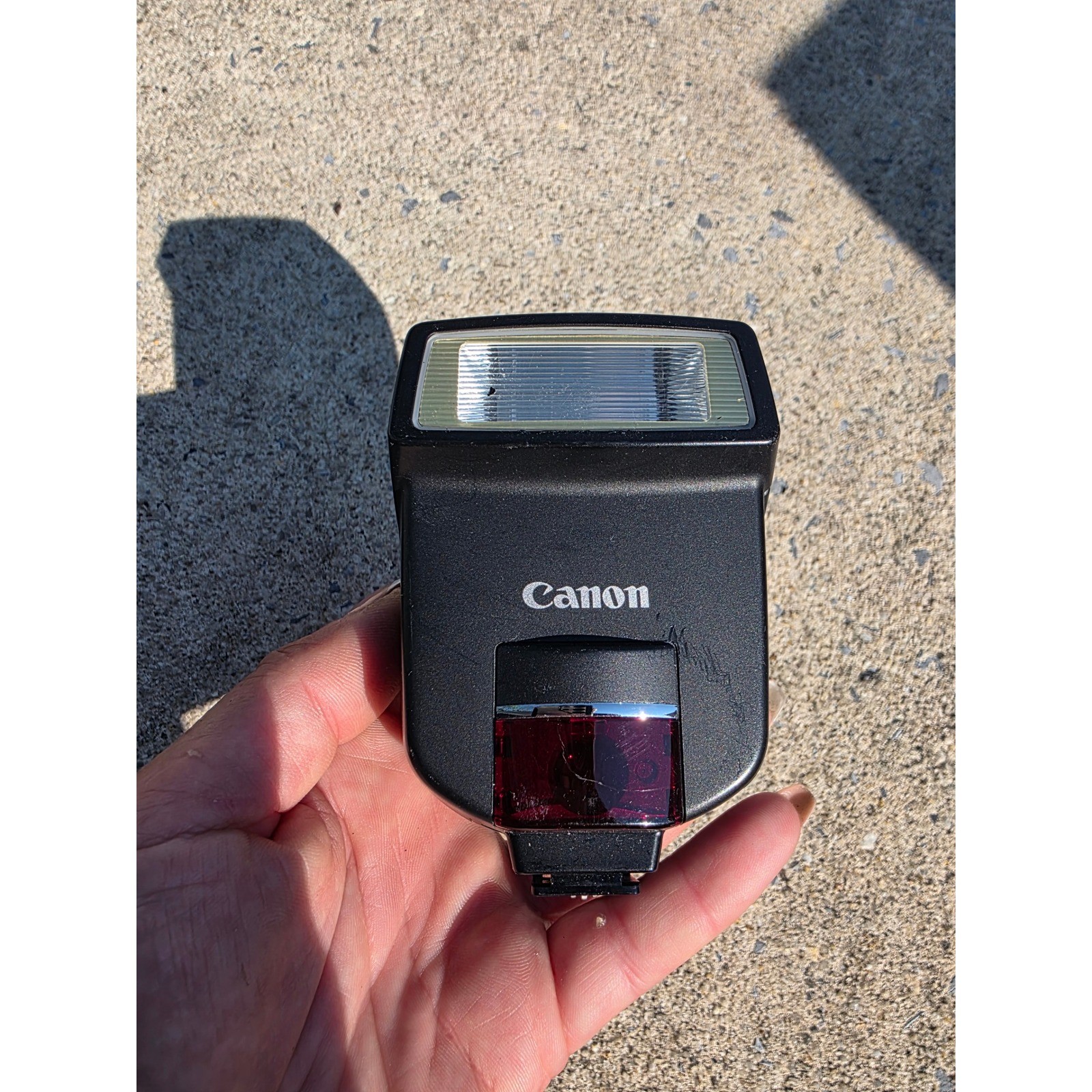 Canon Speedlite 220EX External Camera Flash E-TTL Black Made in Japan
