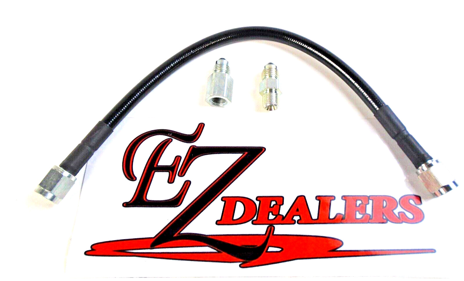 12" Black Gauge Line kit  Oil / Fuel Pressure Hose IMCA NHRA SBC