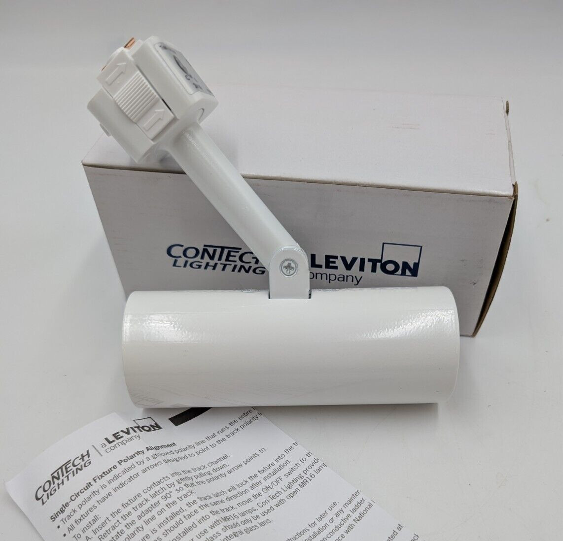 Contech Lighting by Leviton LTL600-P Universal Lampholder Track Mount White NEW