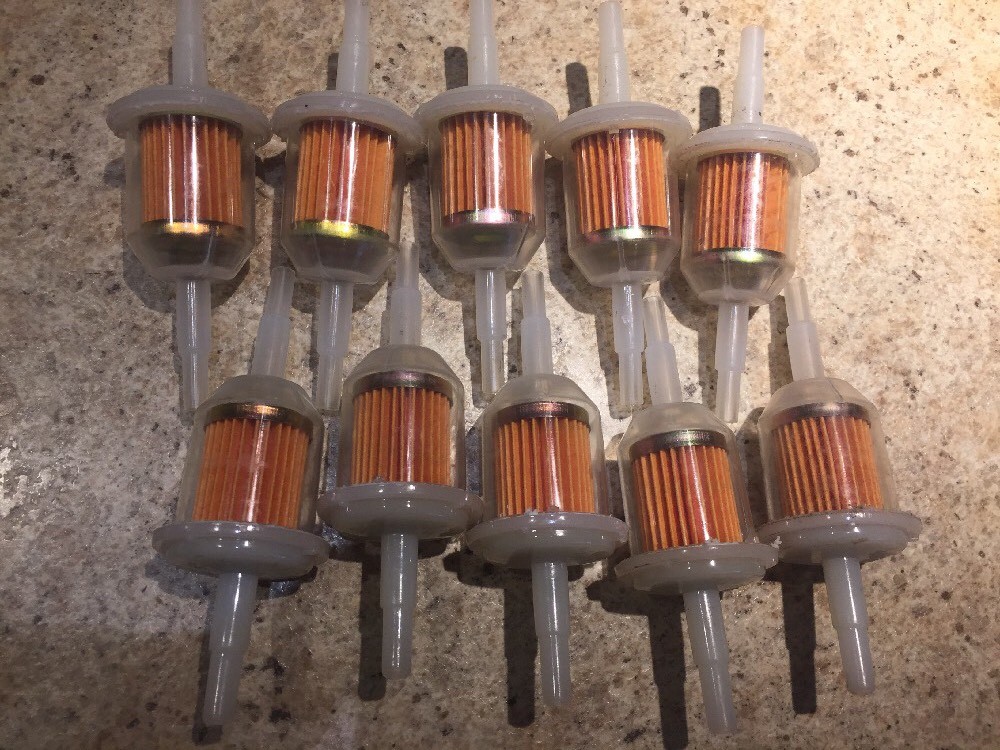 Pack of 10    1/4" Gas Fuel Filter  John Deere Mower Lawnmower AM116304 GY20709