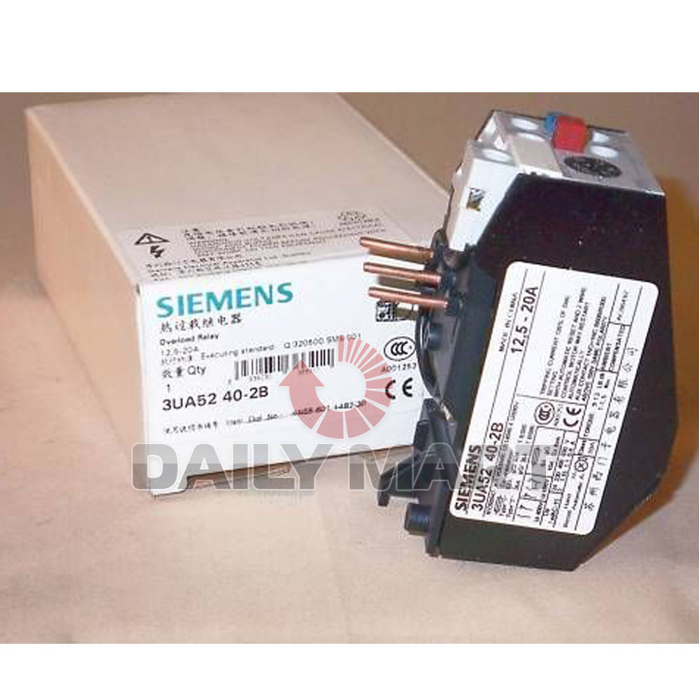 SIEMENS 3UA5240-2B 3UA52 40-2B THERMAL OVERLOAD RELAY PLC MODULE NEW
