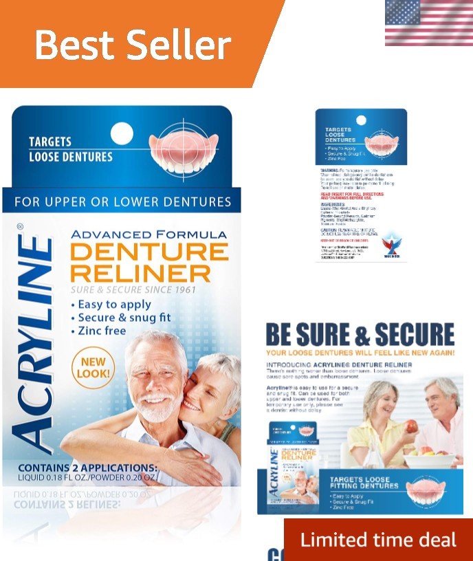 Denture Security Enhanced: Advanced Reliner for Upper & Lower Dentures, Easy Use