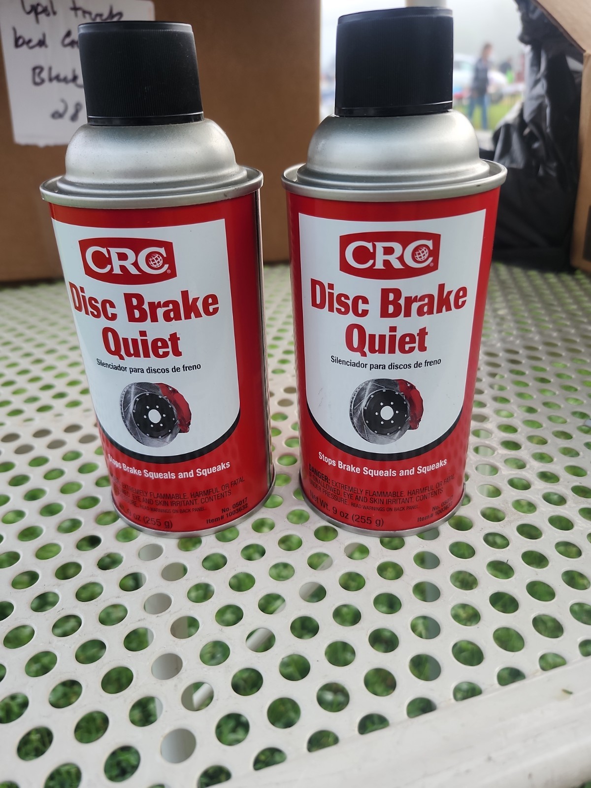 2 cans  of CRC INDUSTRIES DISC BRAKE QUIET 9 OZ 05017