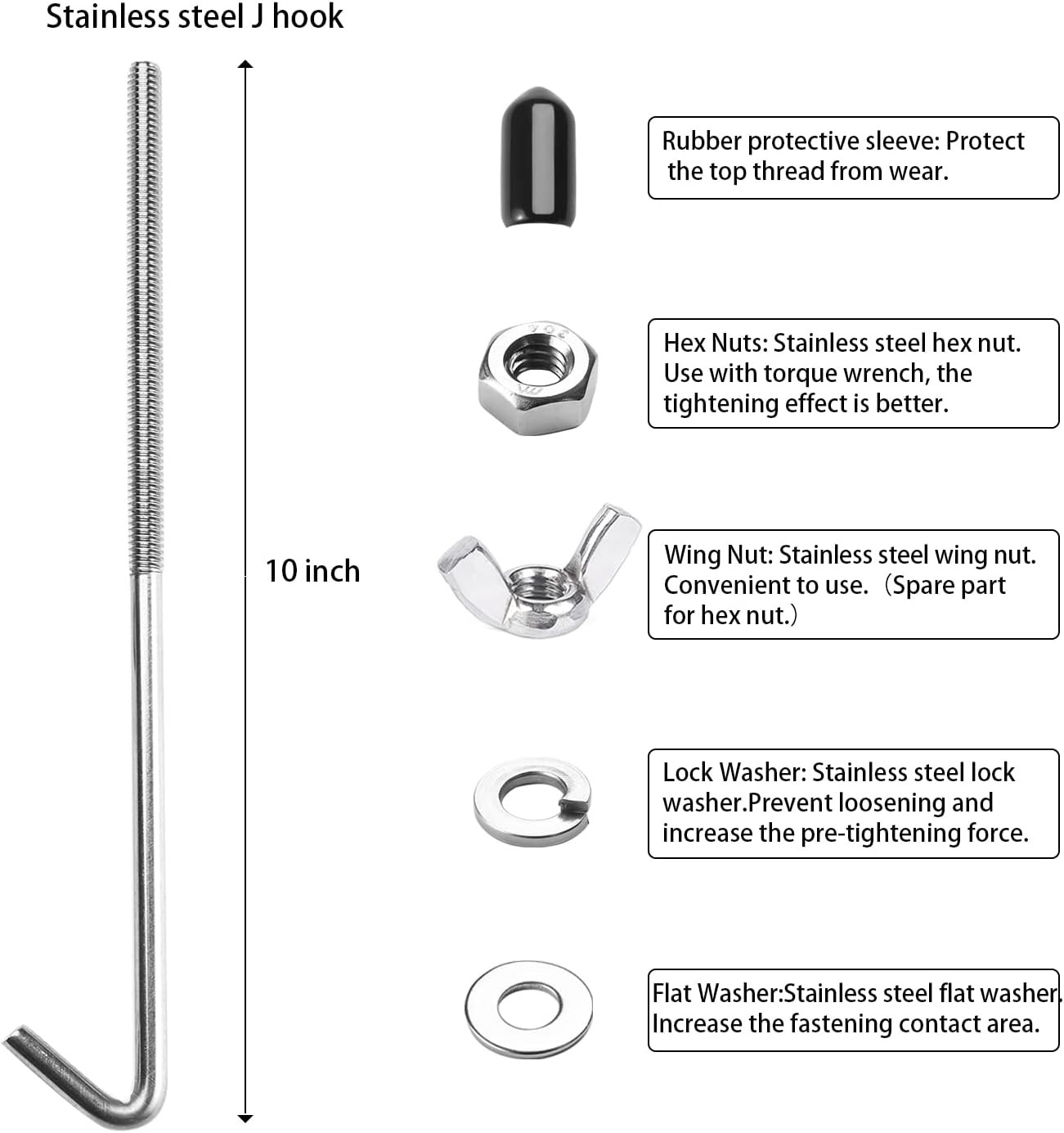 Battery Hold Down Sets with Aluminum Tie Down Bracket