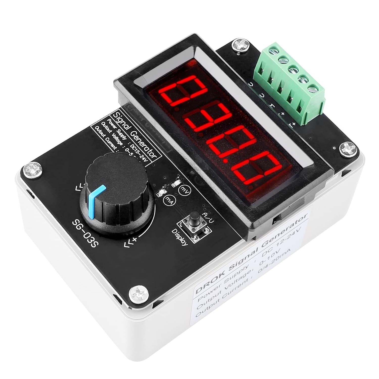 Dual Output Current & Voltage Signal Generator - Perfect for PLC & LED Testing
