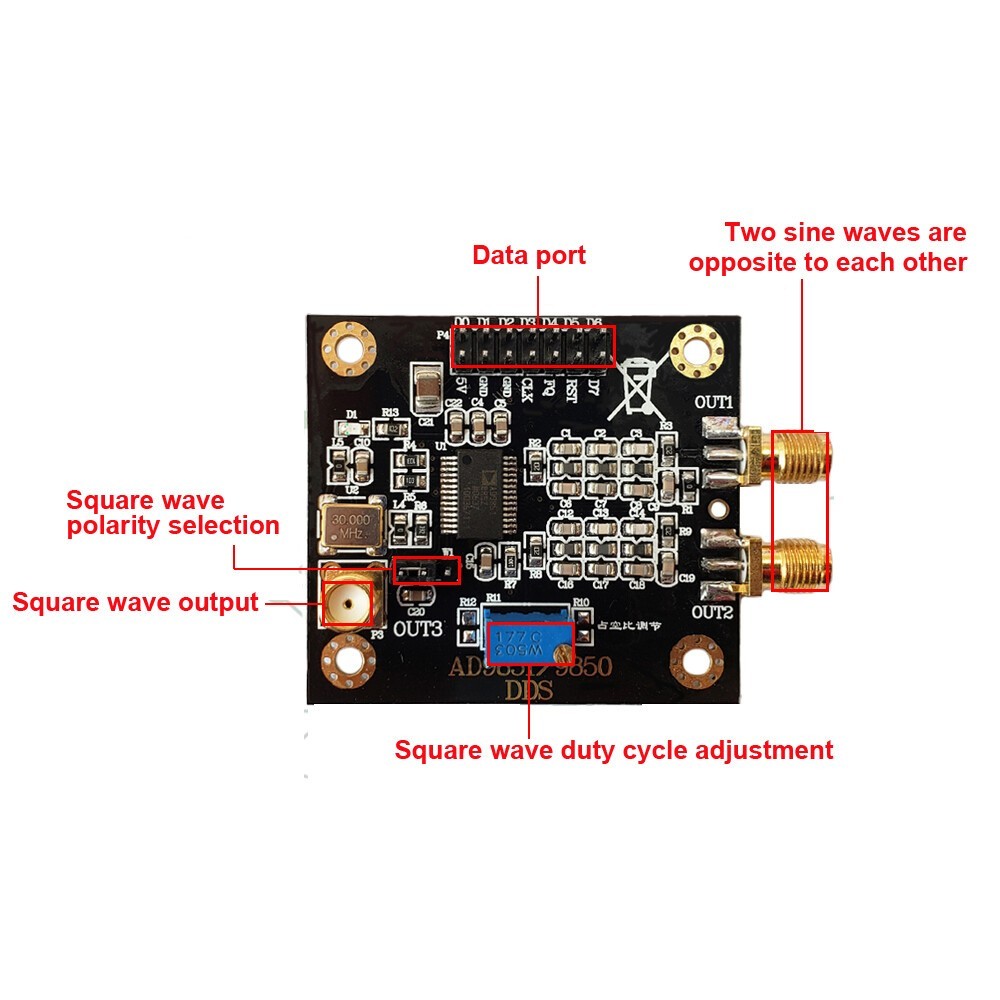 AD9851 DDS Function Signal Generator Sending Module For AD9850 Reduced Edition