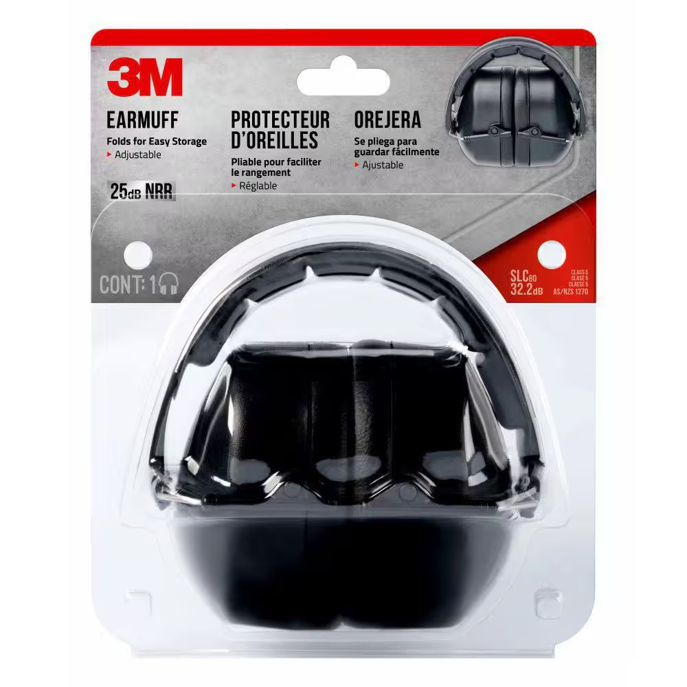 Black Folding Earmuff