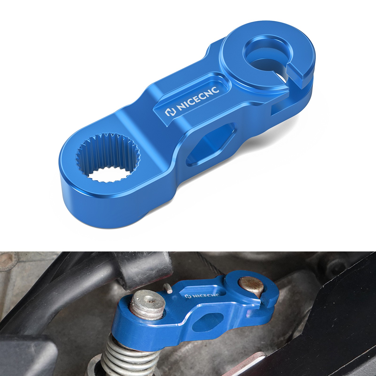 NICECNC Pull Clutch Cable Arm #18P-16342-00-00 For Yamaha YFZ450R 2009 2010-2025