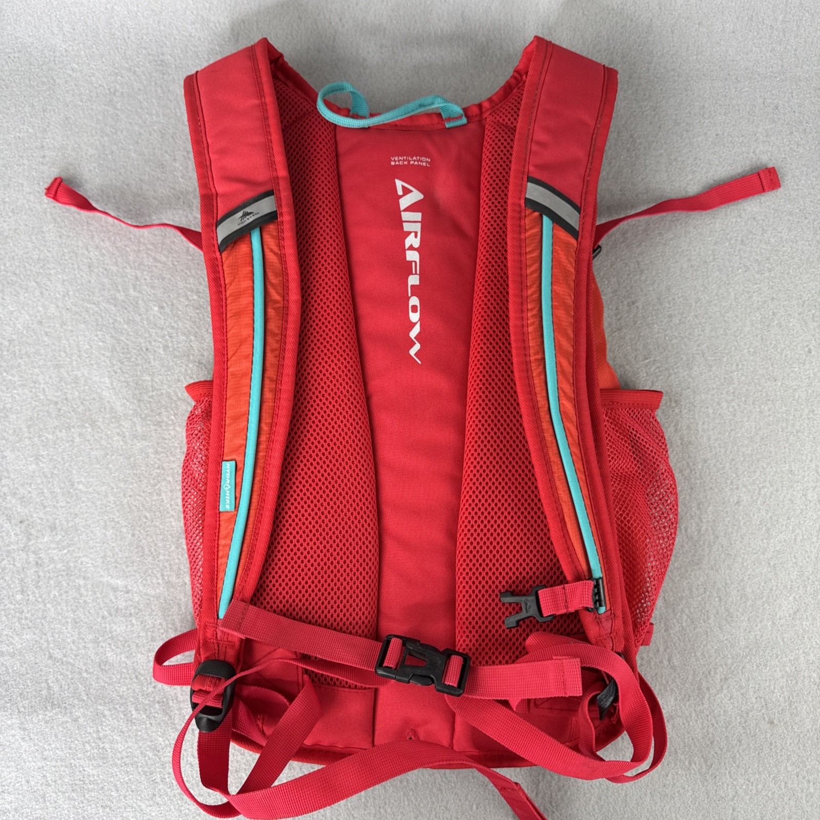 High Sierra Hiking Backpack Red Side Mesh Pockets Hydrahike H20 (no bladder)