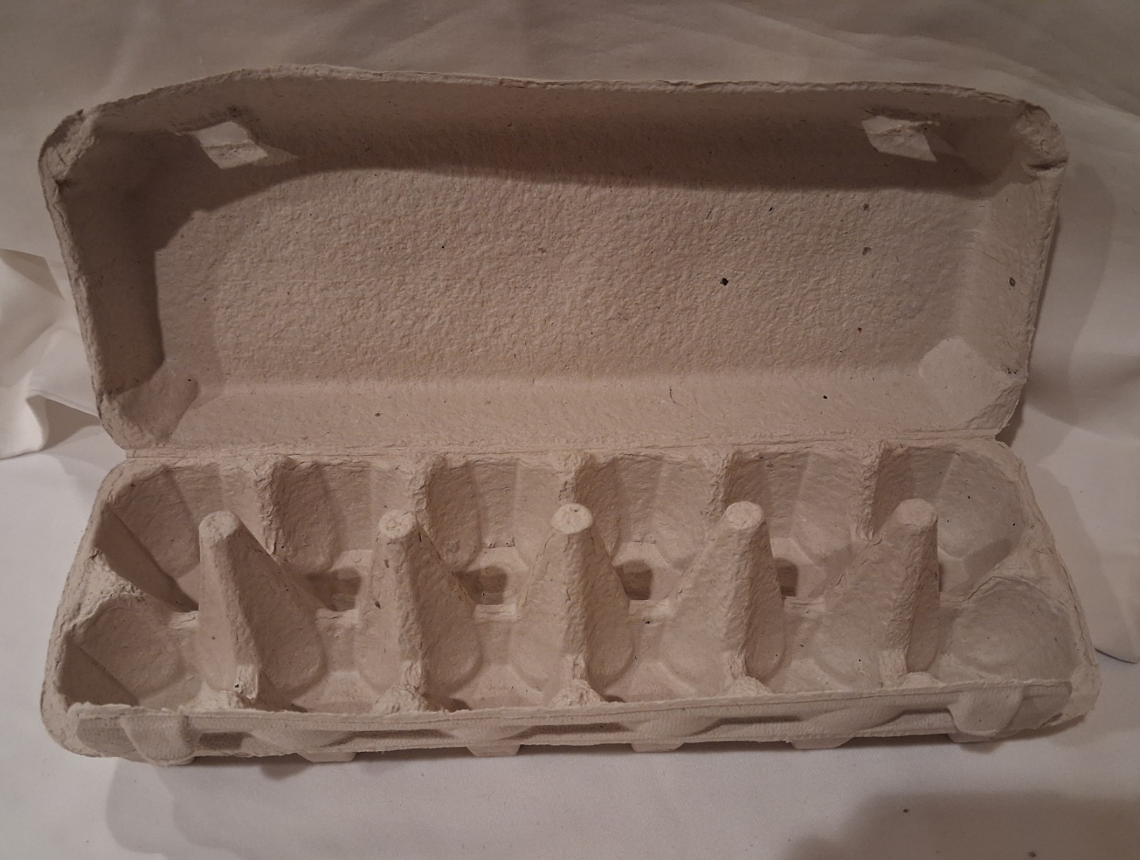 12 Once Used Standard Molded Pulp Egg Cartons Holds 12 Large Eggs