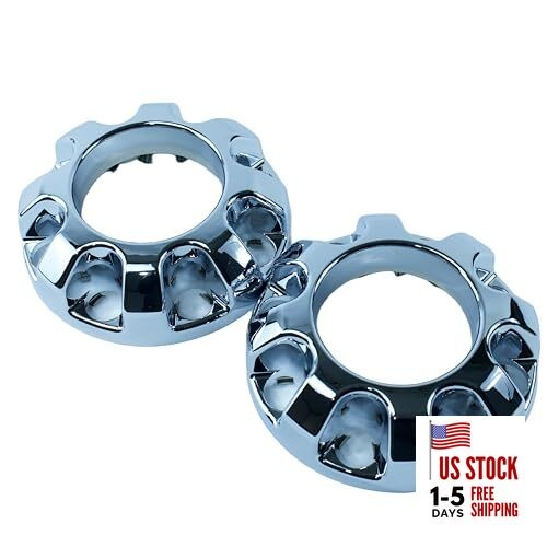 2 PCS New 2017-2022 F250 F350 Super Duty Front Chrome Wheel Center Hub Cap