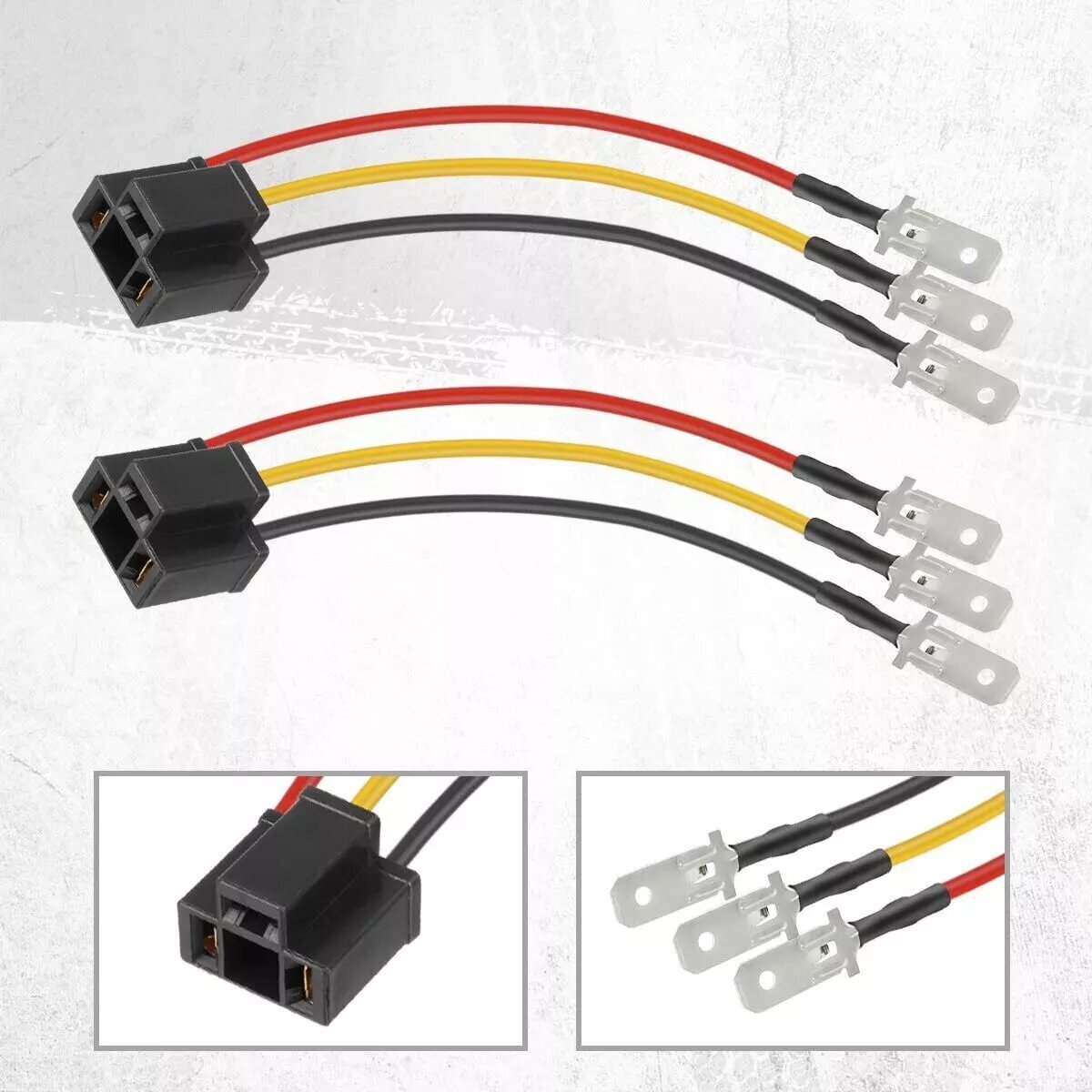 9003 H4 to 3 PIN Socket Adapte Harness for Sealed Beam 5x7" 7x6" 4x6" Headlights