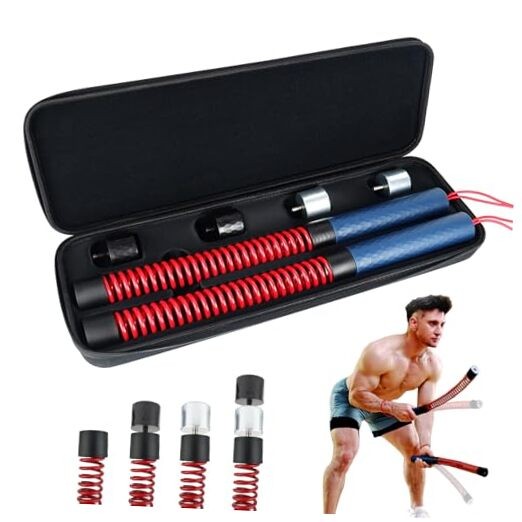 Upgraded Ropeless Battle Ropes for Home Gym, Four Adjustable Weight Levels,