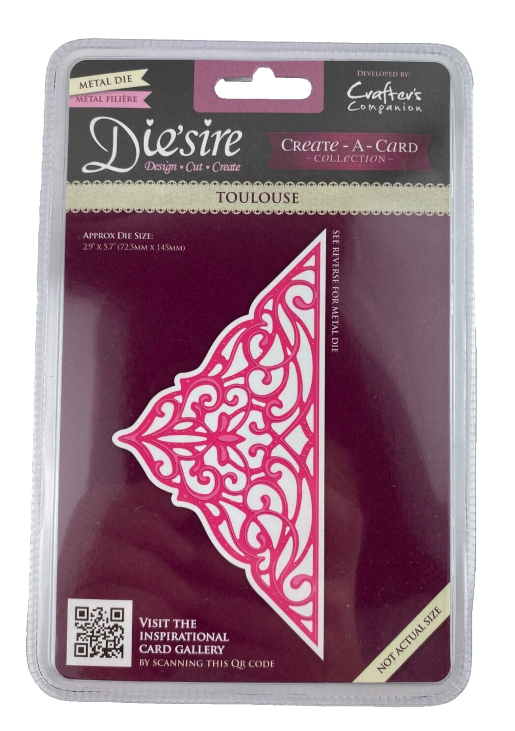 Die'sire Create-A-Card - TOULOUSE - Metal Die