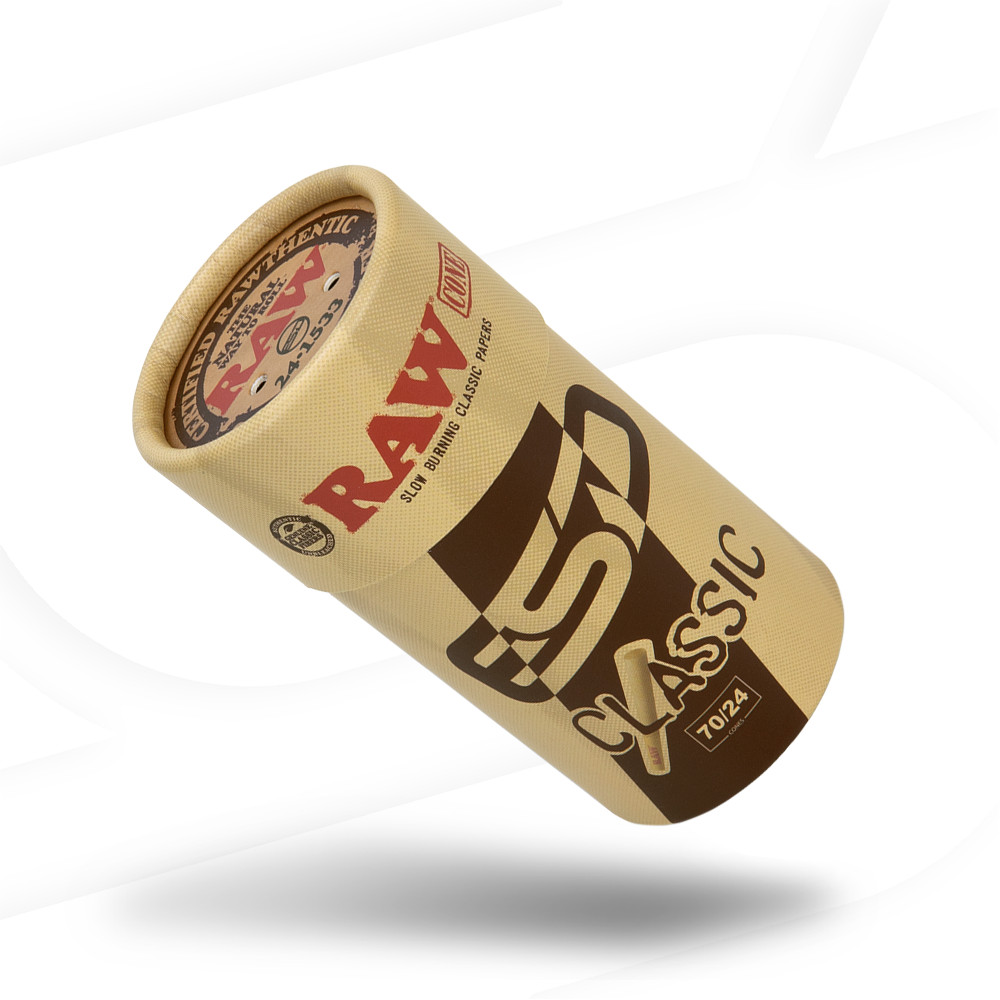 RAW Classic Cones 70/24 Single Size Dogwalker | 20 Pack