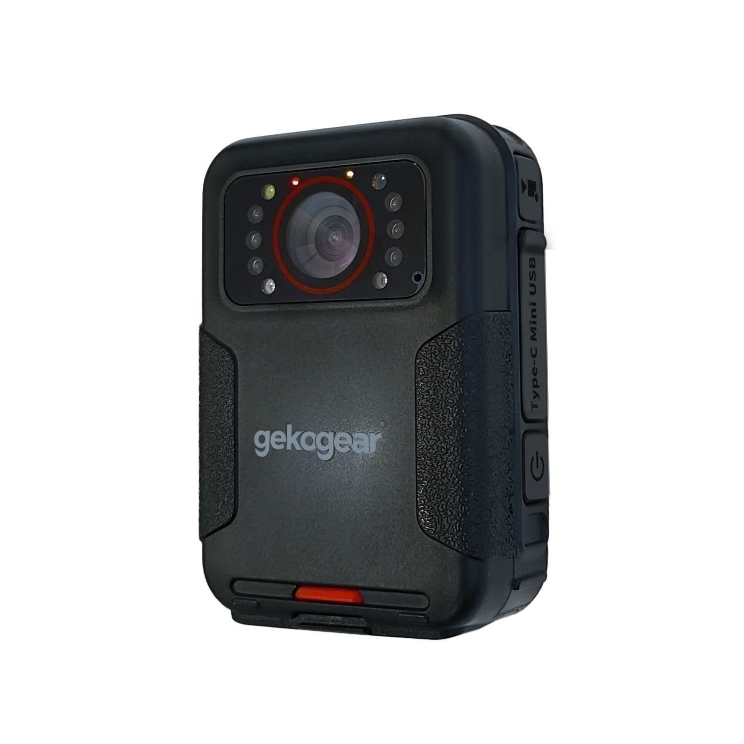 myGEKOgear Aegis 110 Body Cam 1080P Full HD 64GB Built-in Memory, Infrared...