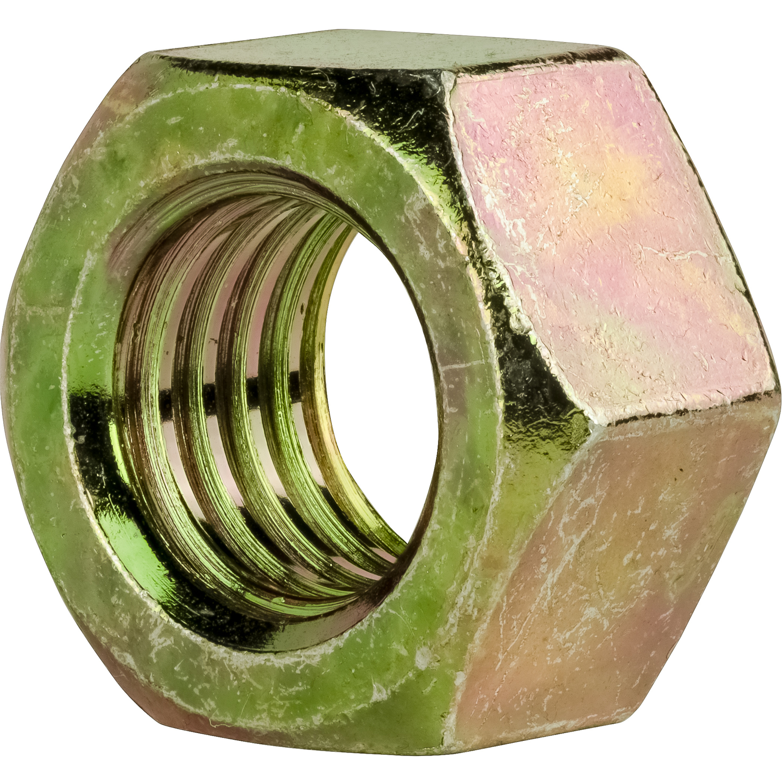 1/2"-13 Grade 8 Finished Hex Nuts Yellow Zinc Plated Steel Qty 100