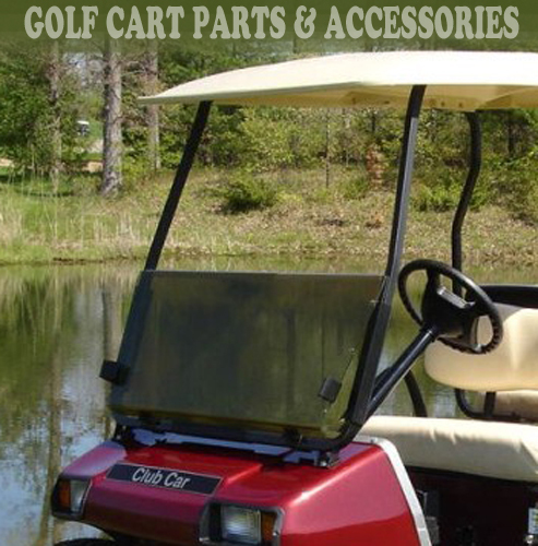 Club Car DS Tinted Windshield '00.5 -UP  *New In Box* Golf Cart Folding Acrylic