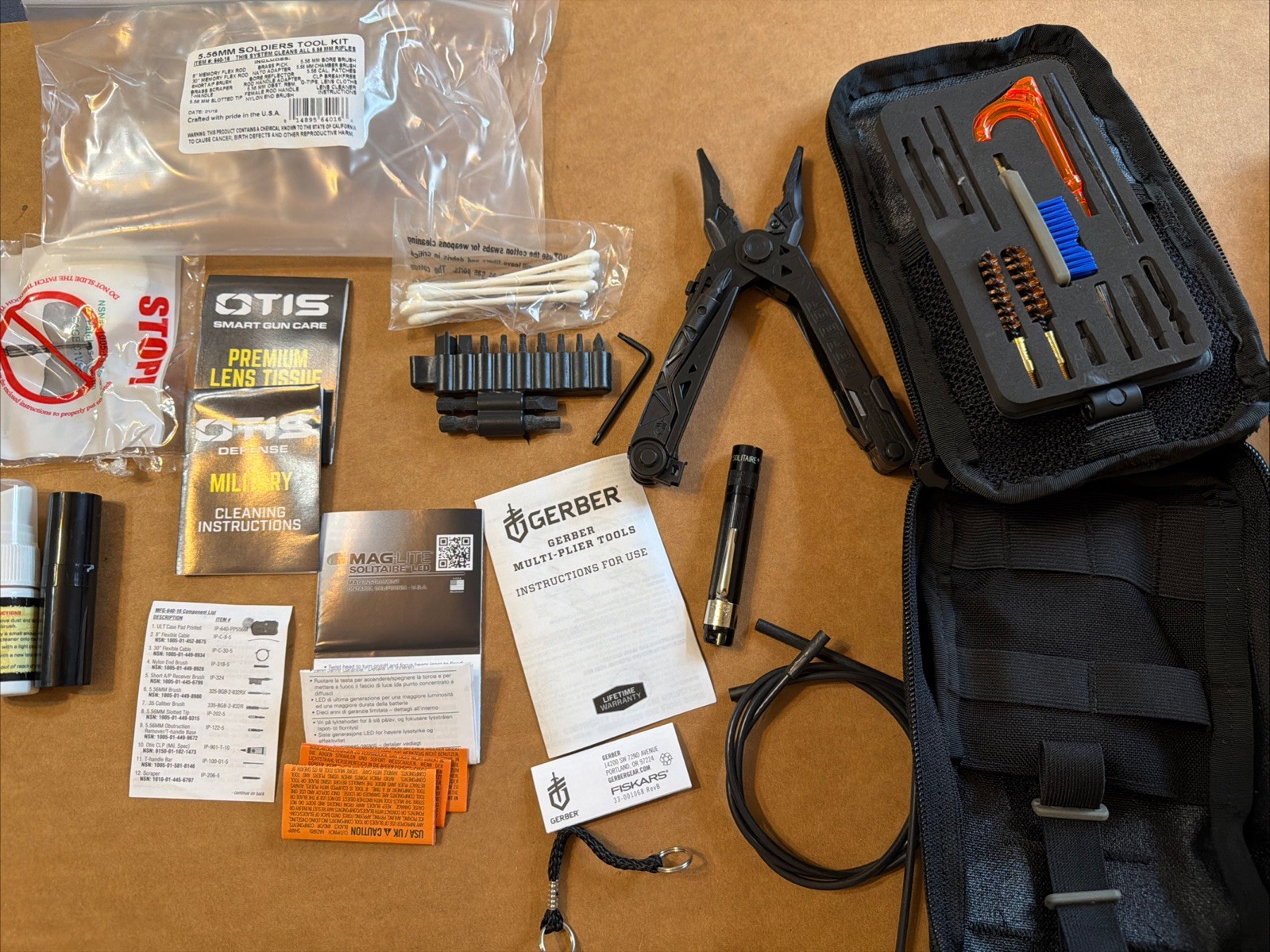 Gerber Center Drive Multi-Tool w/ Molle Sheath & Bit Set 5.56 Soldier Tool Kit
