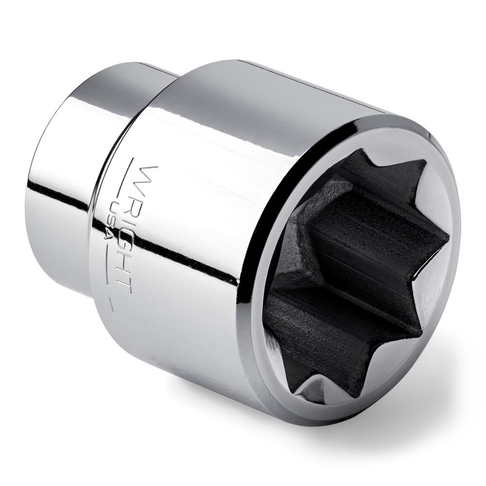 Wright Tool 4326 1/2" Drive Chrome Standard Socket 8 Point SAE 13/16"