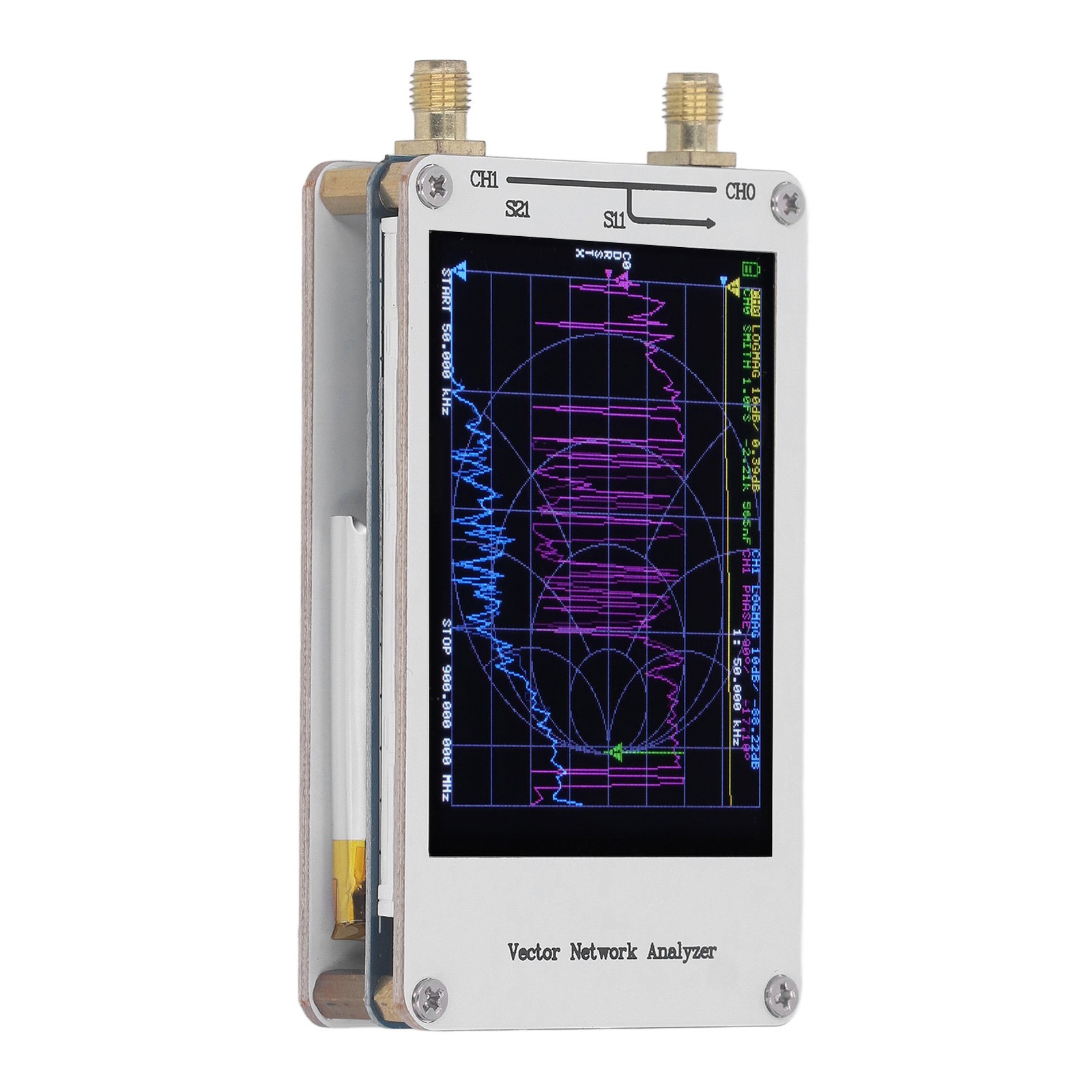 50KHz-900MHz Vector Network Analyzer 2.8 Touch Screen