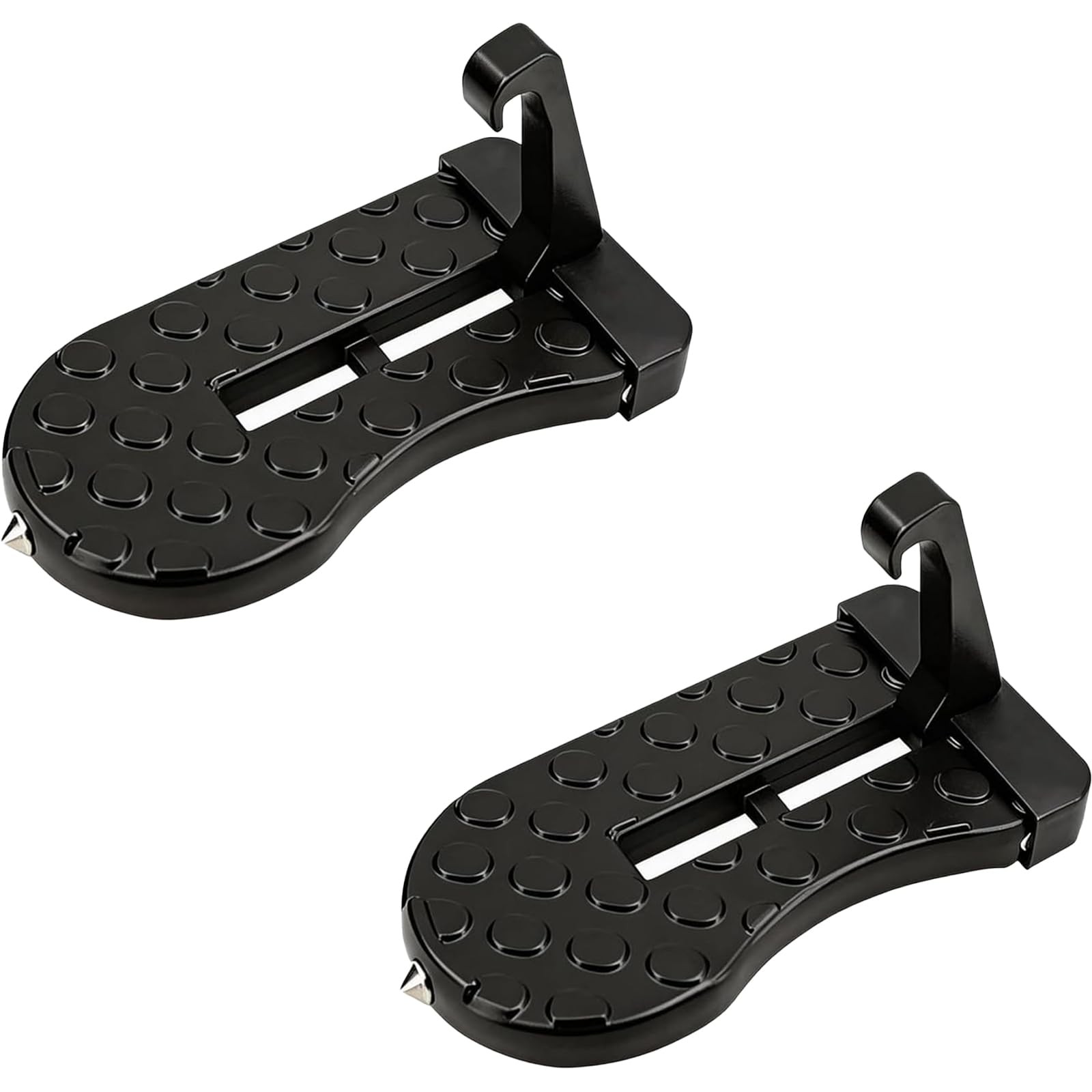 HJUHBDJ 1 Pack Car Door Step, Heavy Duty Aluminum Roof Rack Latch Hook with 4...
