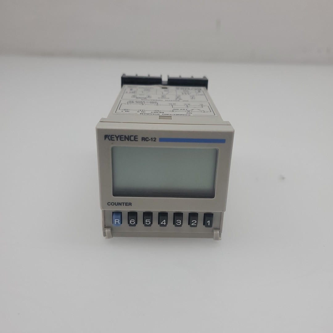 Keyence RC-12 Electronic Present Counter Missing Front Panel Cover