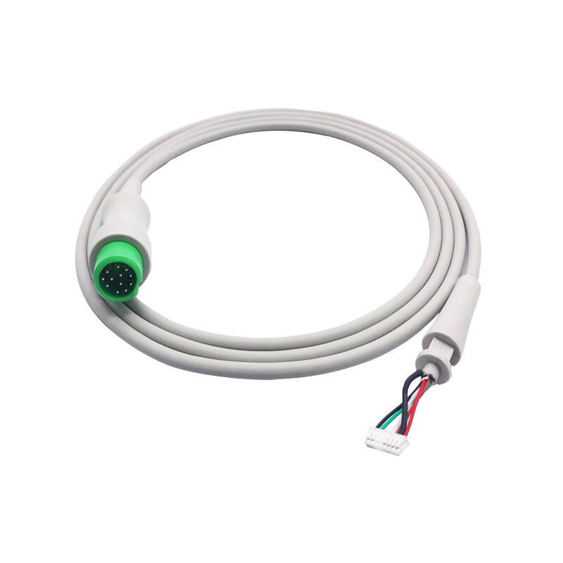 ECG/EKG Lead Wire 12pin Repair Cable for Biocare iE12A/iE15 Digital Monitor