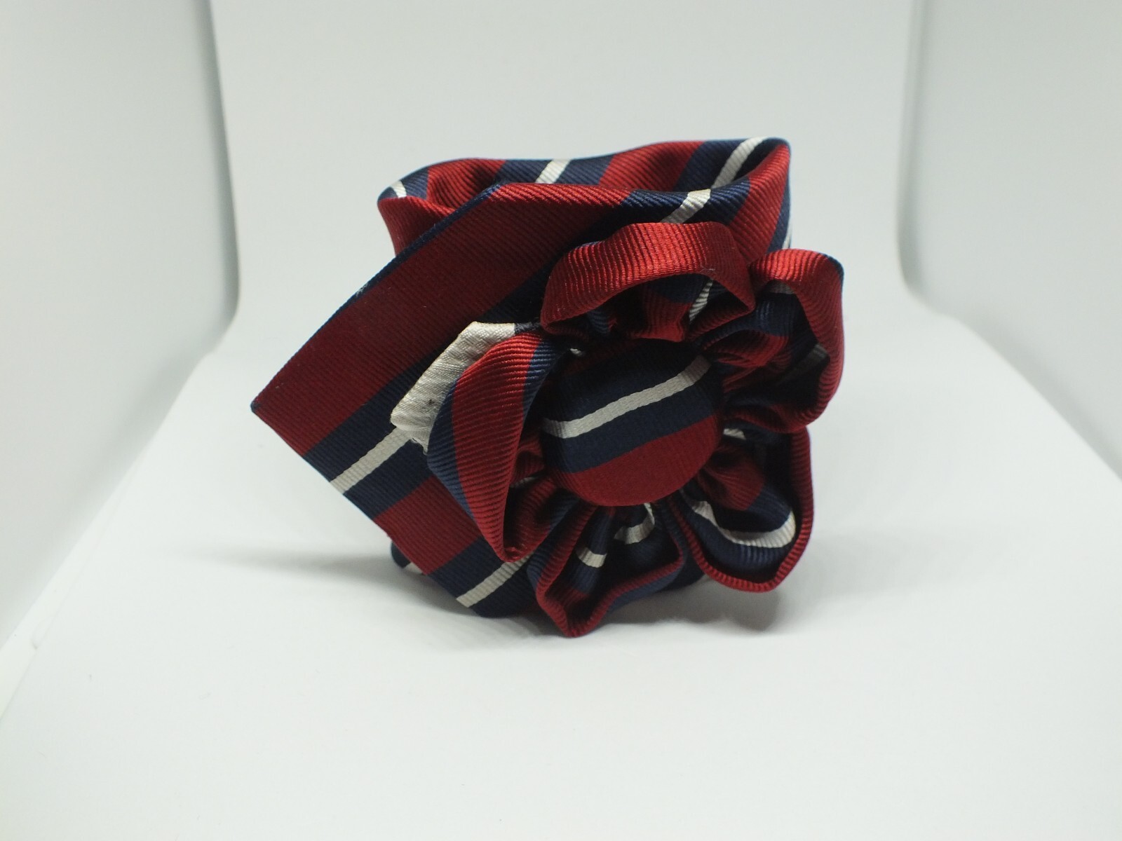 Upcycled Repurposed BOHO Bracelets From Tie Flower Snap Closure One of a Kind