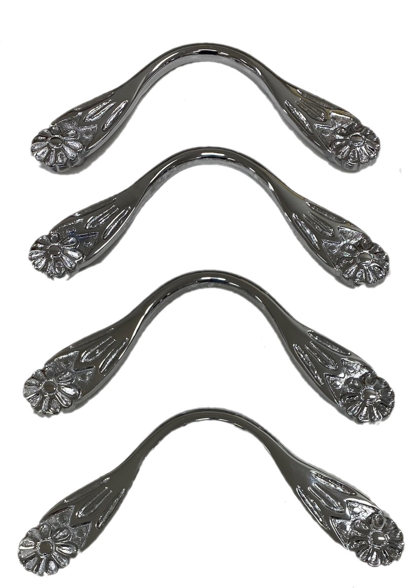 QUALITY Pool Snooker Billiard Table Pocket Brackets Solid Chrome Flower Design