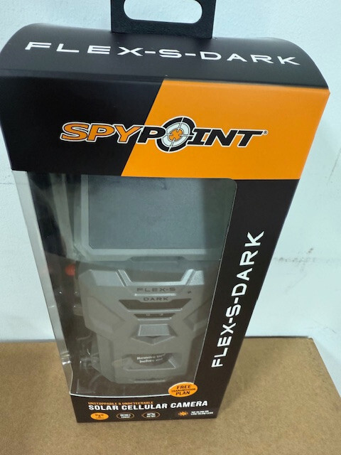 New Spypoint Flex-S-Dark Solar No-Glow Wireless Cellular Game Trail Camera 40MP
