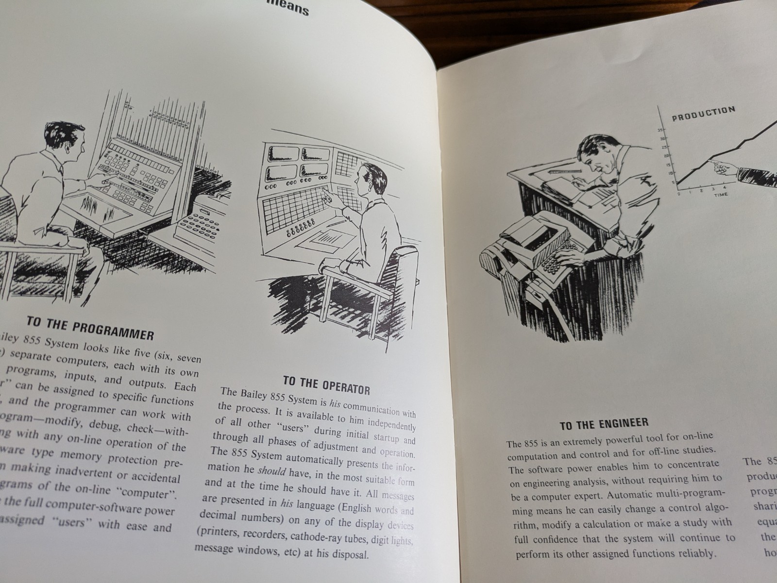 BAILEY 855 PROCESS CONTROL COMPUTER REFERENCE MANUAL & BULLETIN