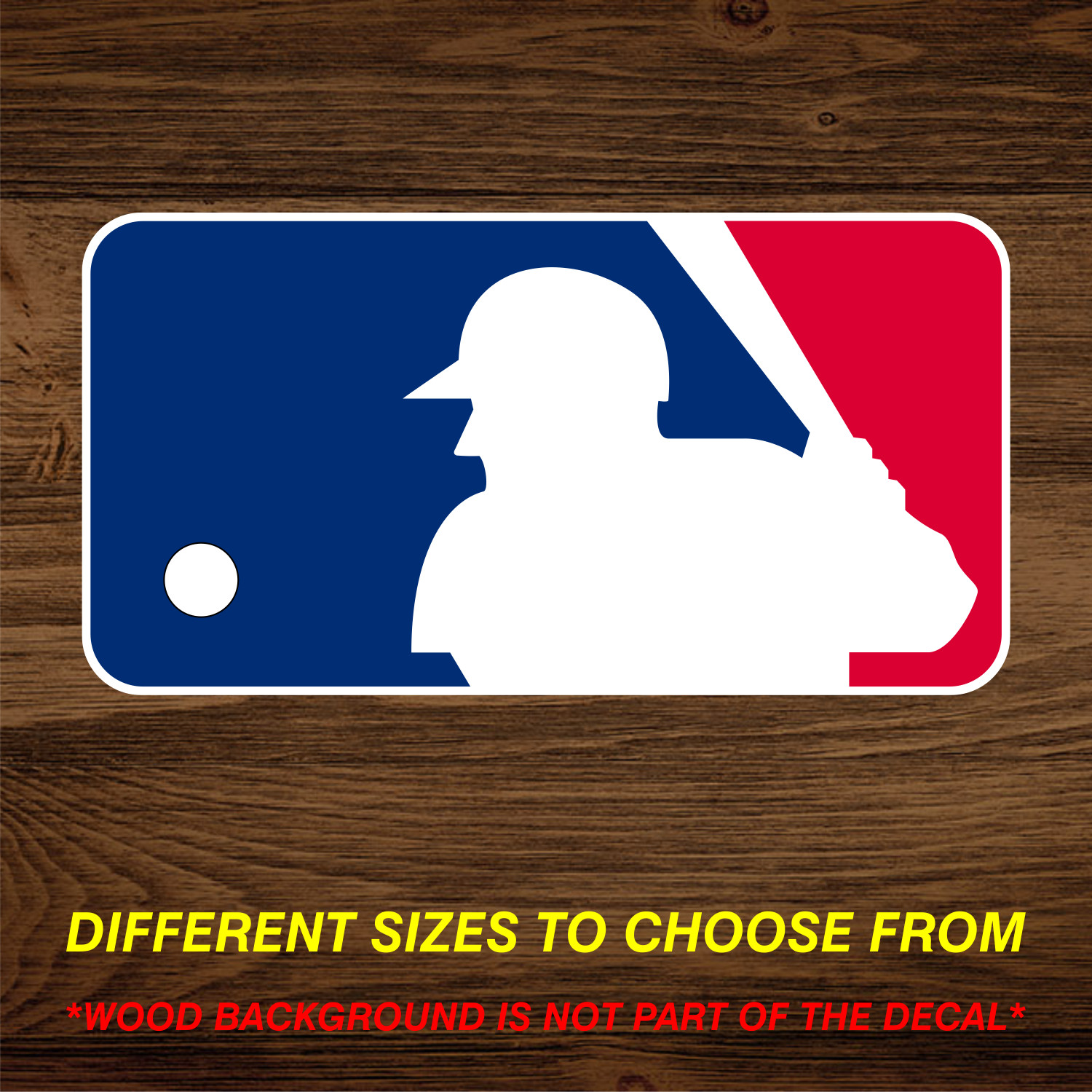 Vinyl Decal Sticker Fits MLB Major League Baseball Logo