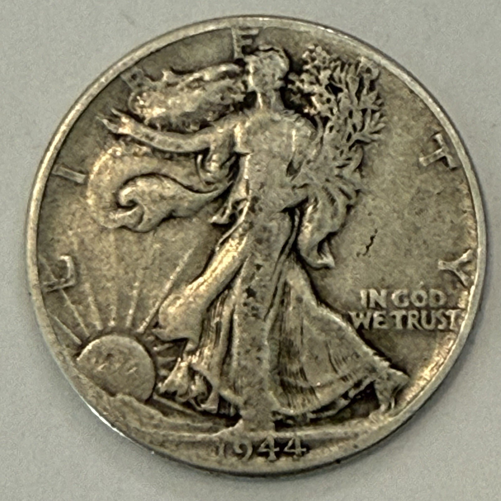 Liberty Walking Half Dollar 1944 50C Philadelphia Business Strike 90% Silver