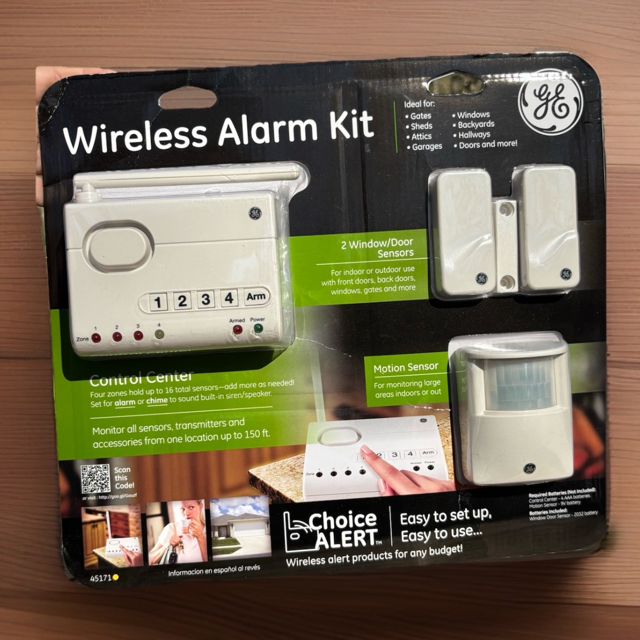 GE Wireless Alarm System Control Center Kit #45171  NEW SEALED.