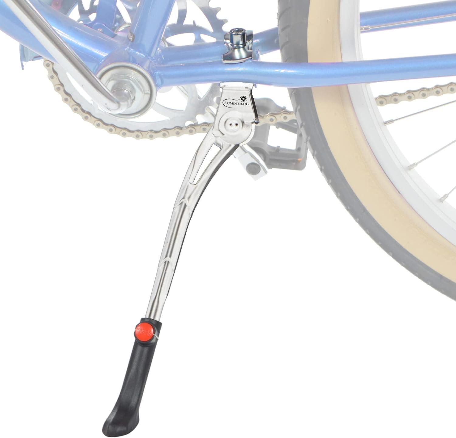 Center Mount Bike Kickstand - Fits 24-29 Inch Bicycles - Adult Mountain