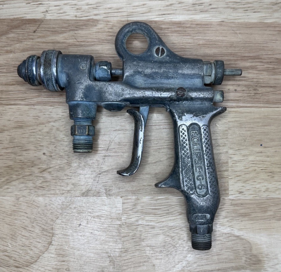 Vintage Eclipse G-6 Pneumatic Aluminum Air Spray Paint Gun